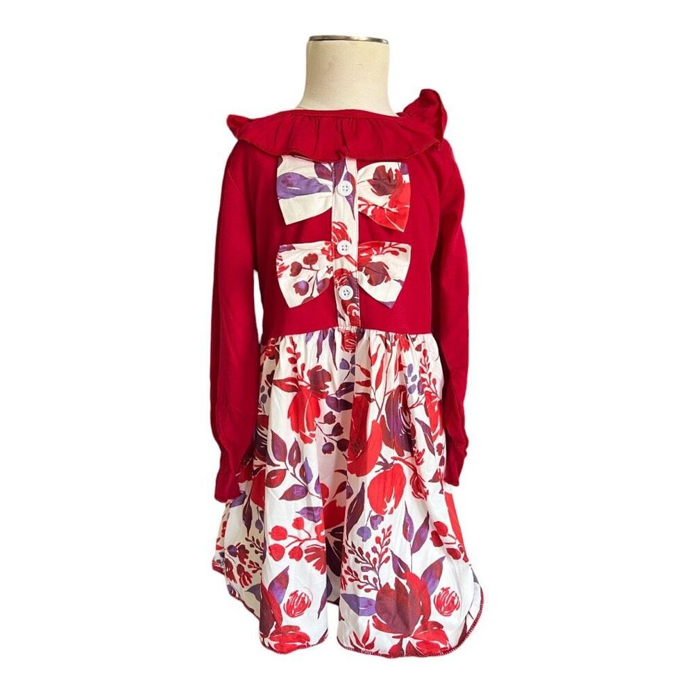 New Texas Girl Boutique Girls Beautiful Floral Fit & Flare Dress - Sz 4/5
